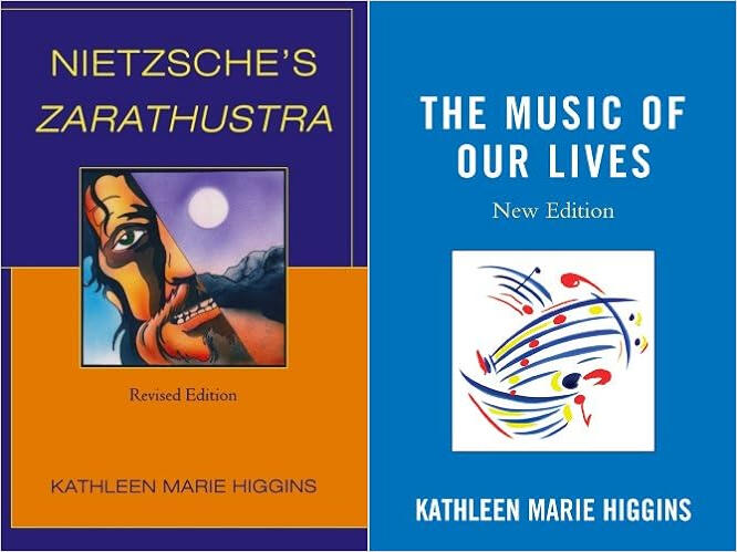 Cover on Kathleen Higgins books "Nietzsche's Zaratustra" and "The Music of our Lives".
