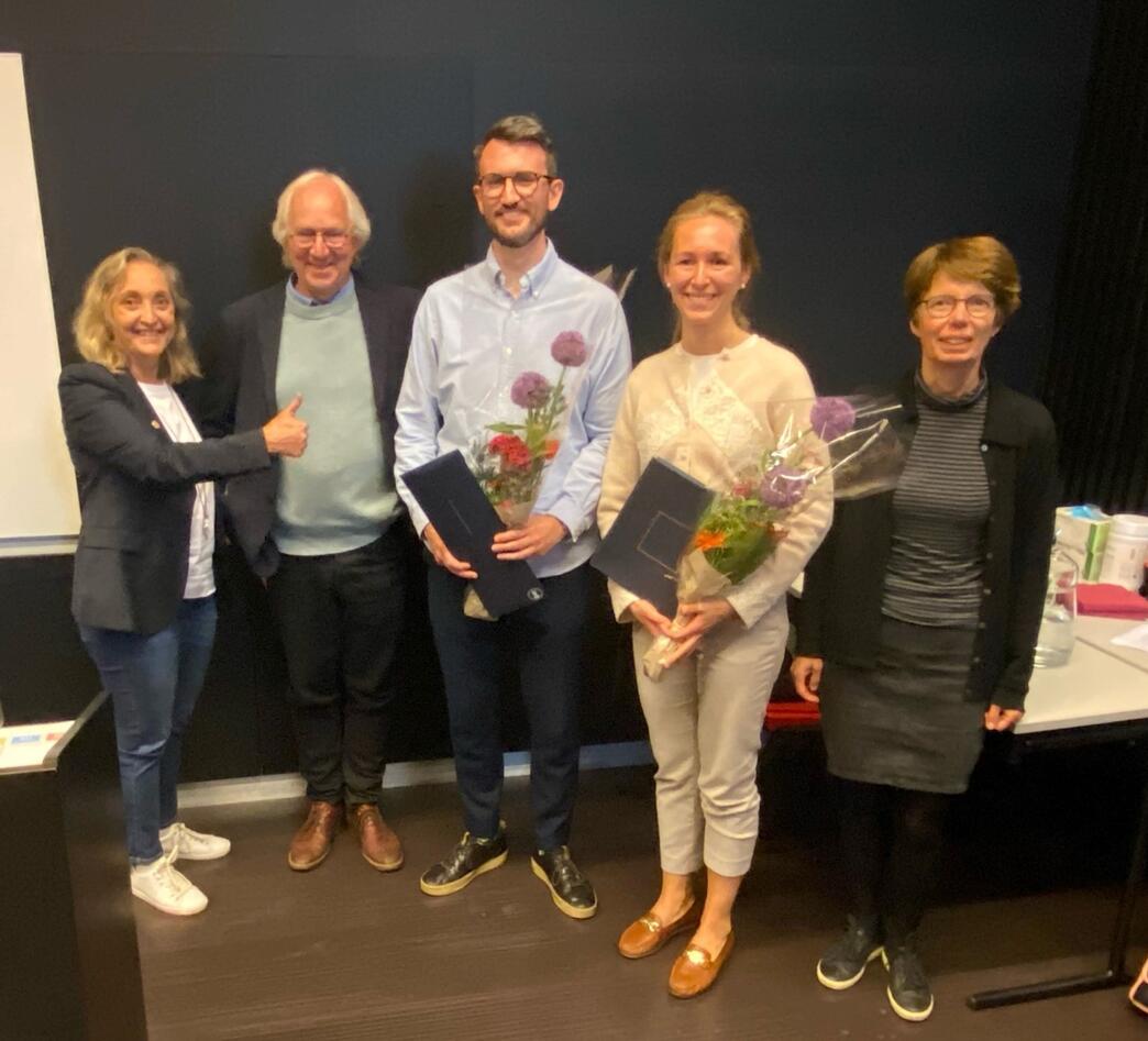 Fra venstre:Cecilie Gjerde Gjengedal, Tore Bjørnland, Andreas Skaale Sælen, Therese Thoresen og Anne Christine Johannessen