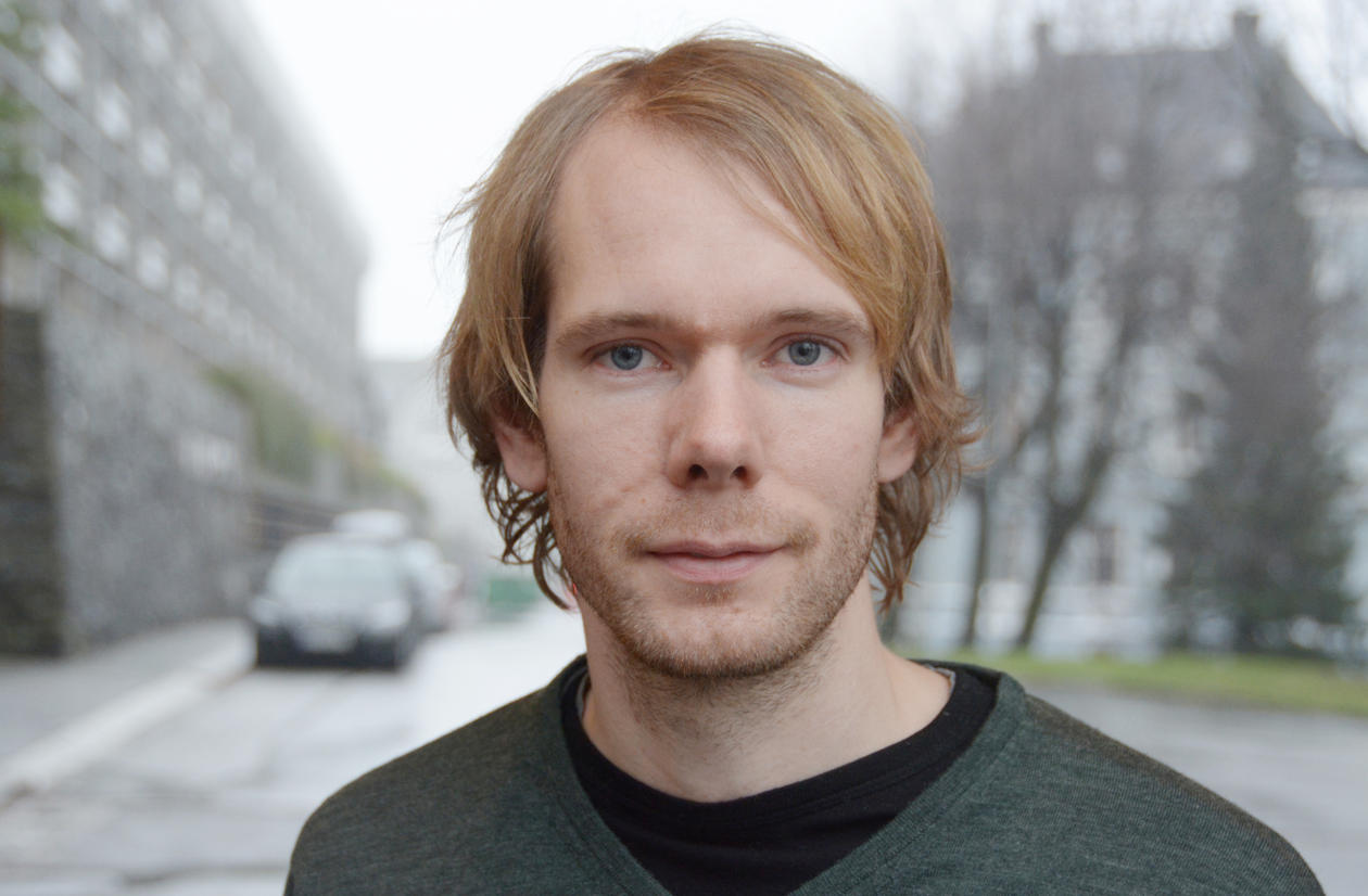 Portrait of Researcher Kristian Smeland Ytre-Hauge, Department of Physics and Technology, University of Bergen.
