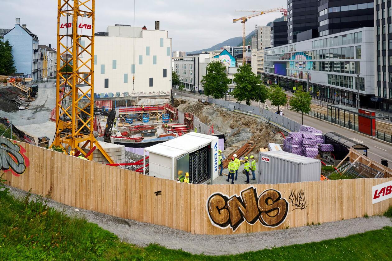 BKK-batteri på byggeplass