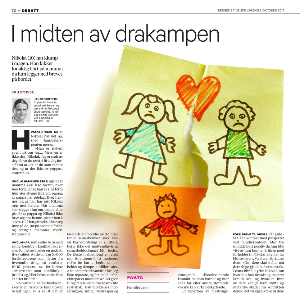 Stipendiat Jan Stokkebekk skriver en kronikk i BT