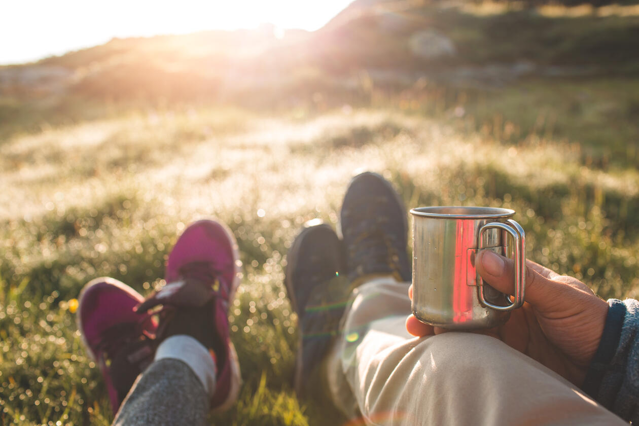 Kaffekopp i fjellet