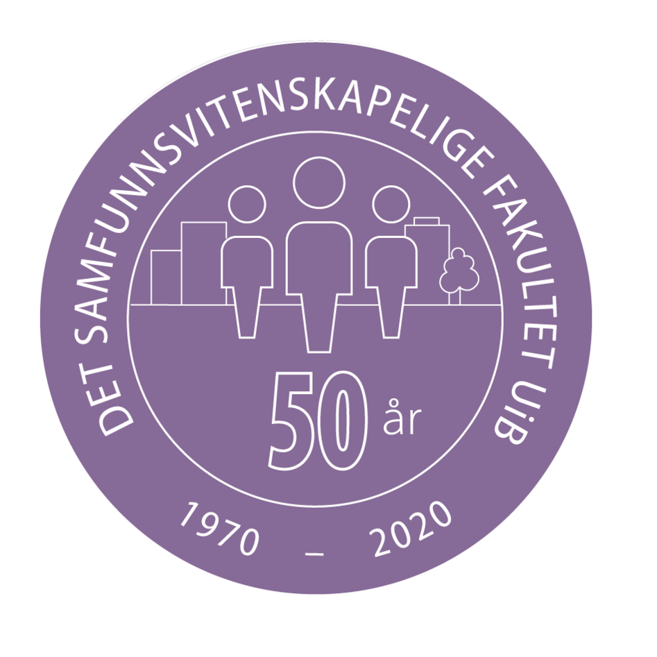 Logo 50-års jubileum SV-fakultetet UiB