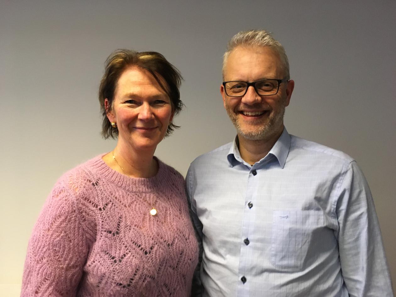 Scientific Director Lise Øvreås from Ocean Sustainability Bergen and Marine Director Nils Gunnar Kvamstø at the University of Bergen, photographed in January 2020.