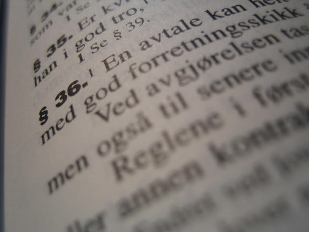 Nærbilde, lovsamling