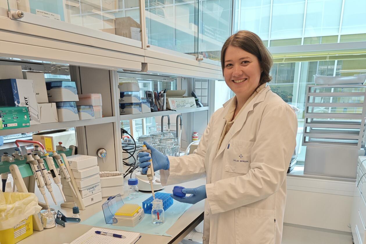 I sitt masterprosjekt studerer utvekslingsstudent Lucie Geelhaar hvordan mikroplast kan påvirke tarmsystemet