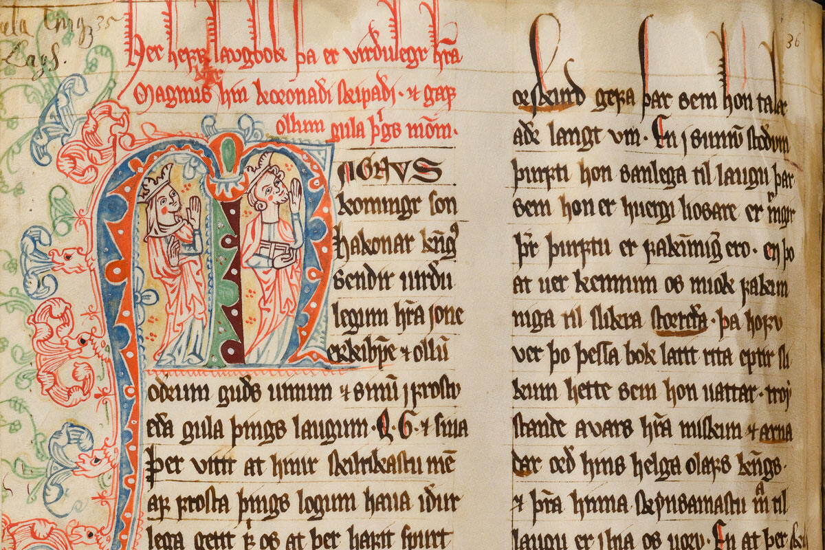 Utsnitt av ei side frå Codex 15 i Lund