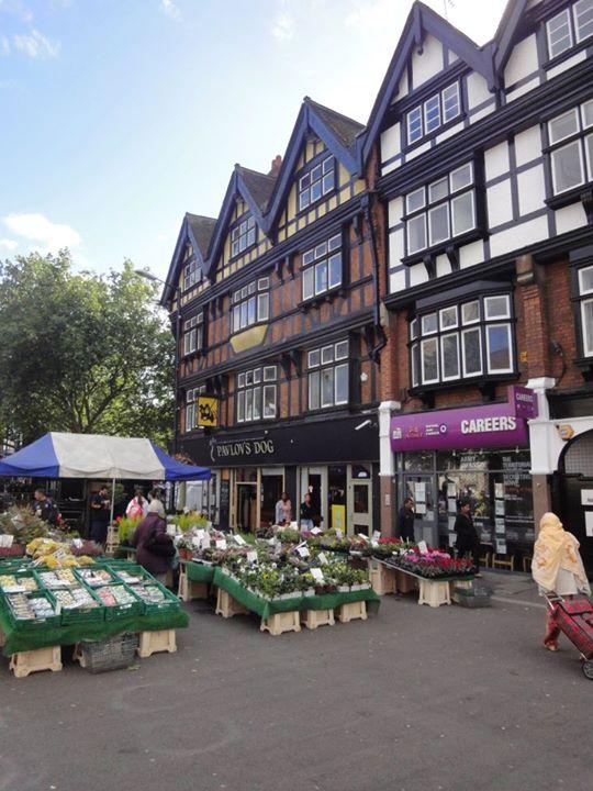 Markedsplass i sentrum av Reading.