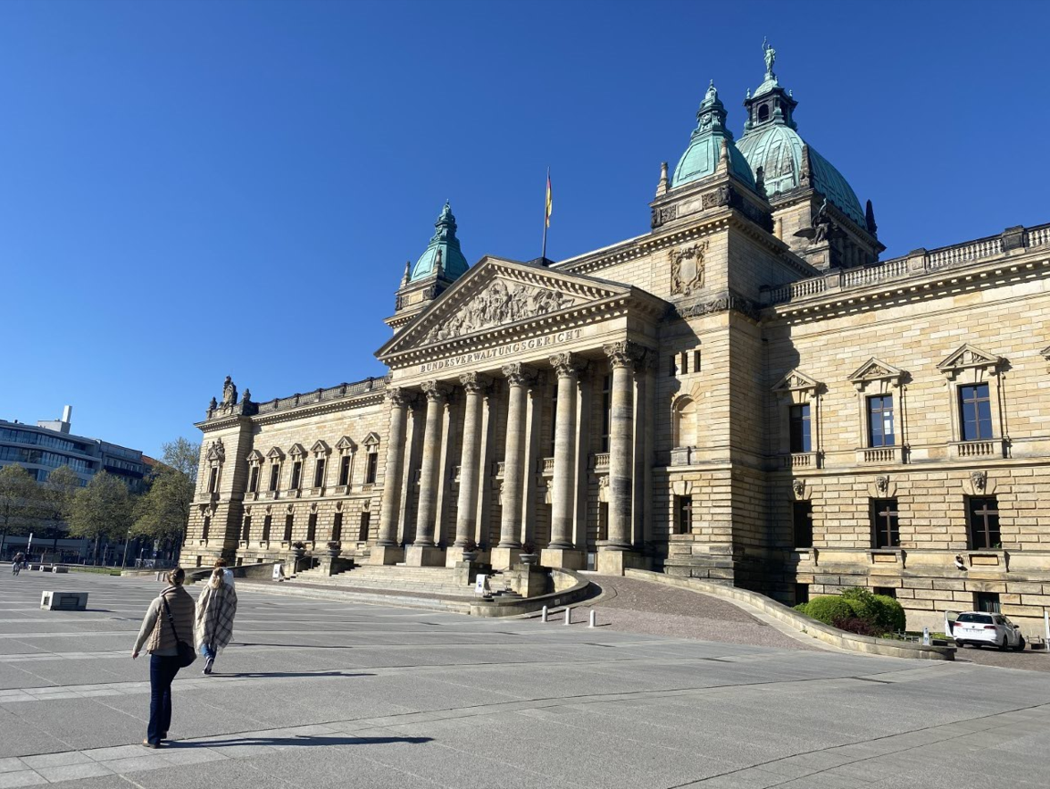 Bilde av Bundesverwaltungsgericht (tilsvarende lagmannsrett) i Leipzig
