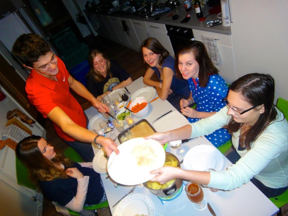 Middag med bofeller.