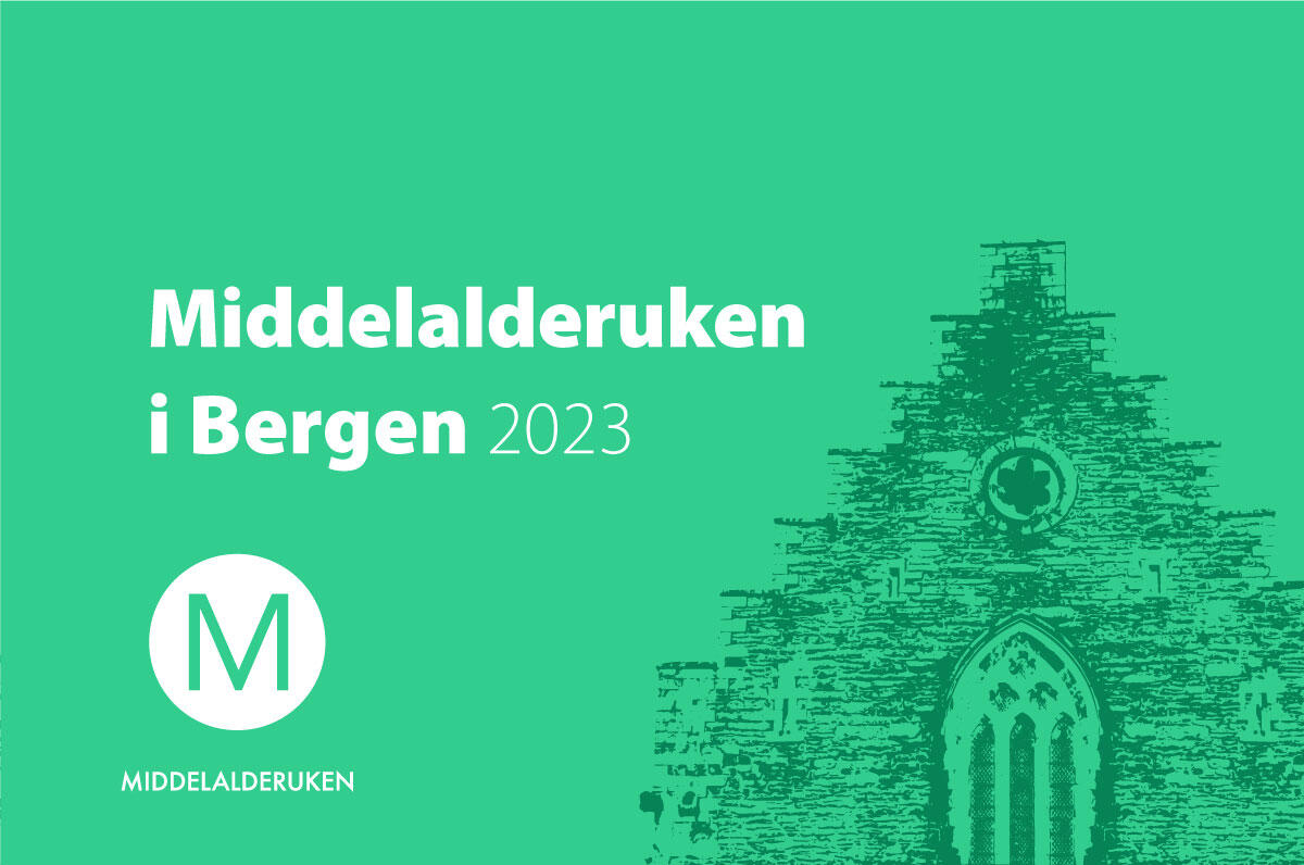 Skisse av Håkonshallen på profilen til middelalderuken 2023