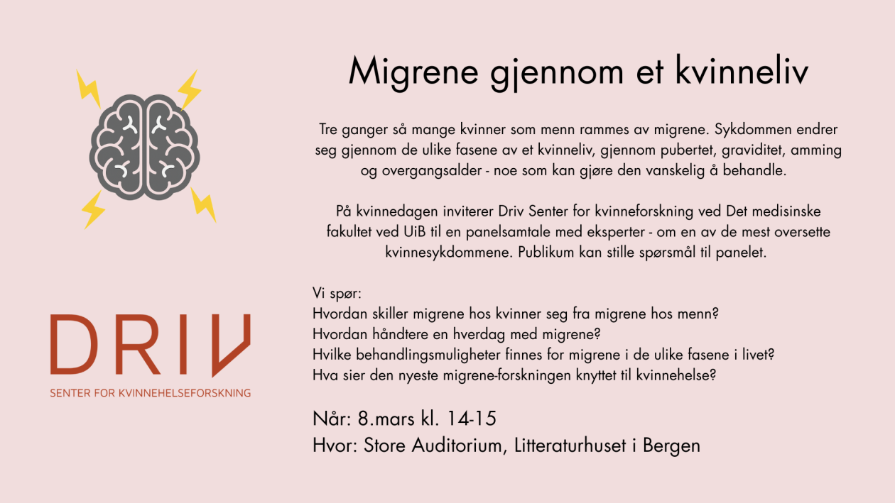 Plakat med tekst, samme tekst som i programmet