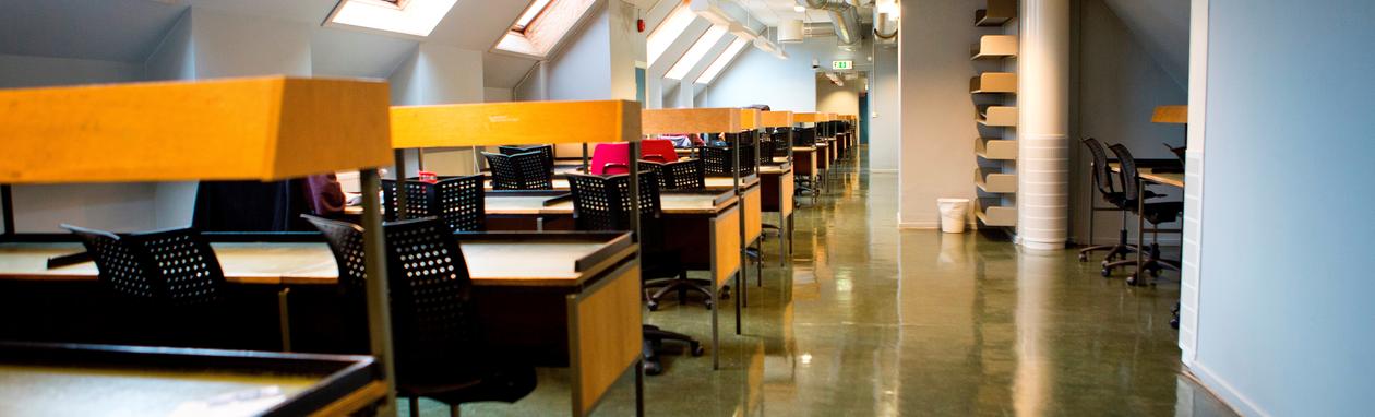 Tom lesesal på sydneshaugen skole