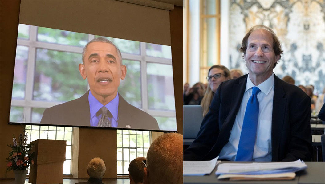 Obama med videohilsen til Cass Sunstein