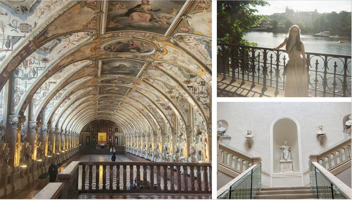 3 bilder fra Munchen, Padova og Praha