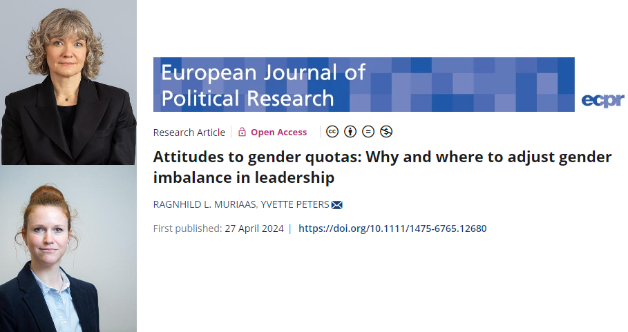 Pictures of Muriaas, Peters, and the top of the journal article.
