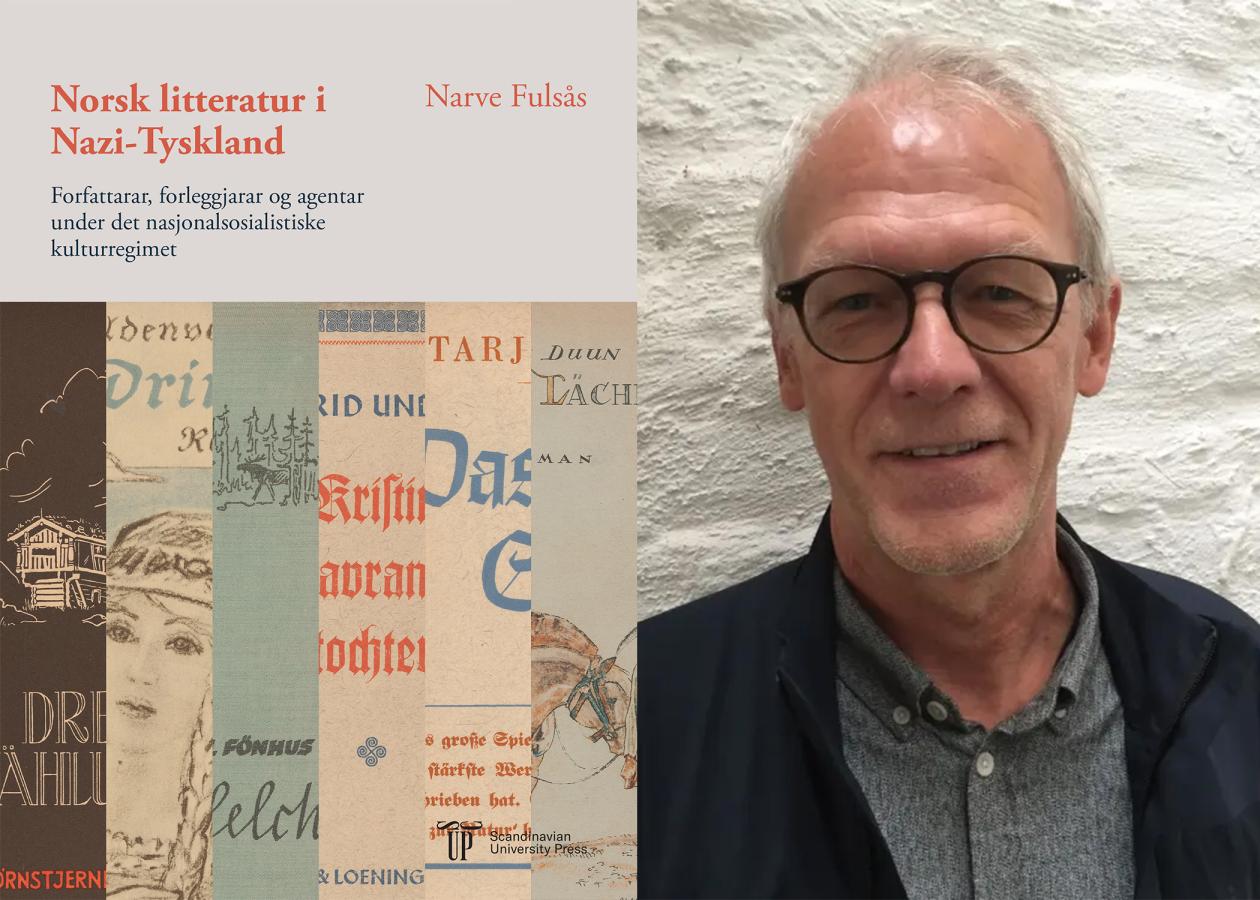 Bokomslag og portrett av Narve Fulsås