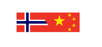 Bilde av det norske og det kinesiske flagget
