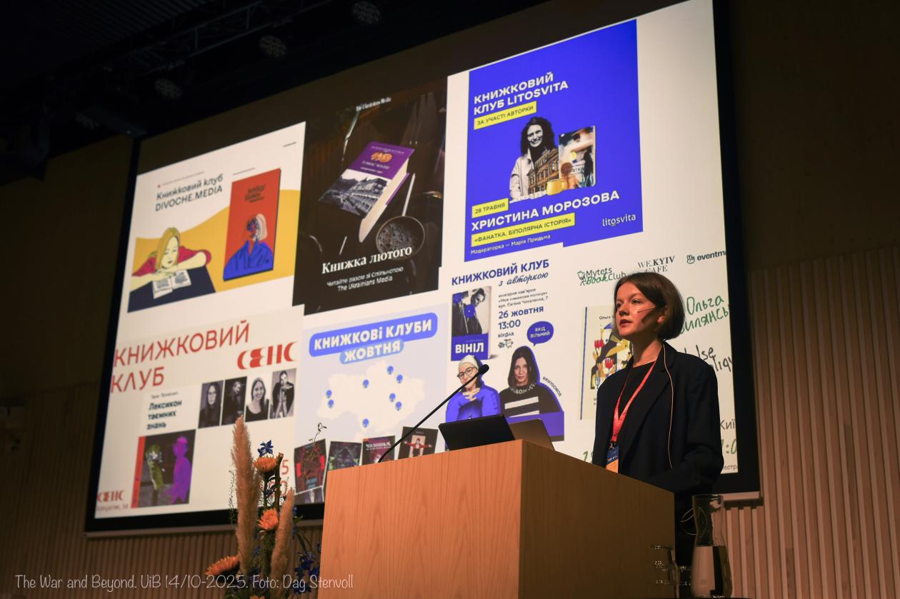 Bohdana Neborak holder keynote på konferansen.