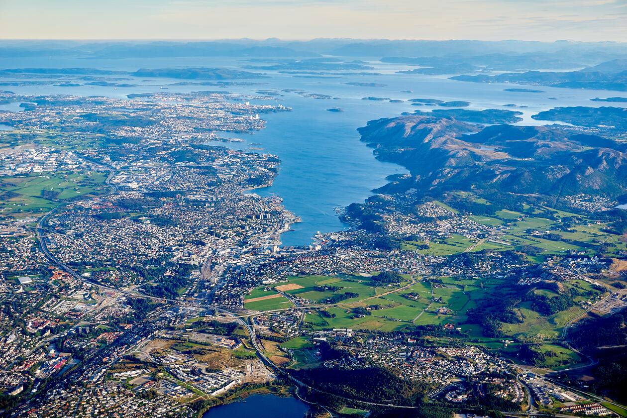 Aerial photograph of Stavanger