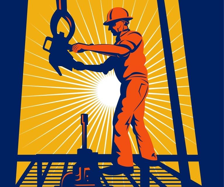 Bilde av oljearbeider