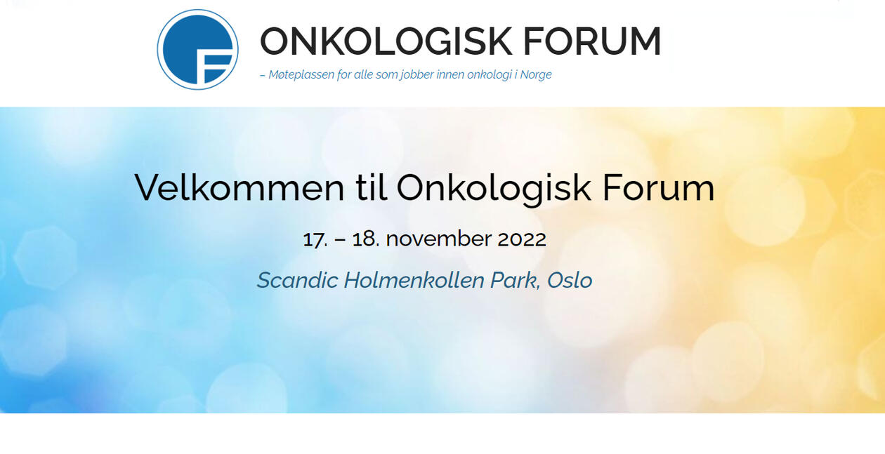Logo for onkologisk forum