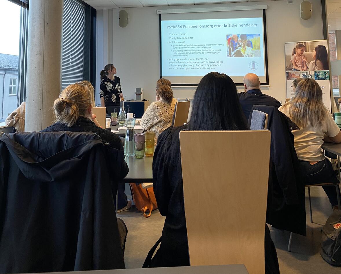 Iren Johnsen foreleser i emnet