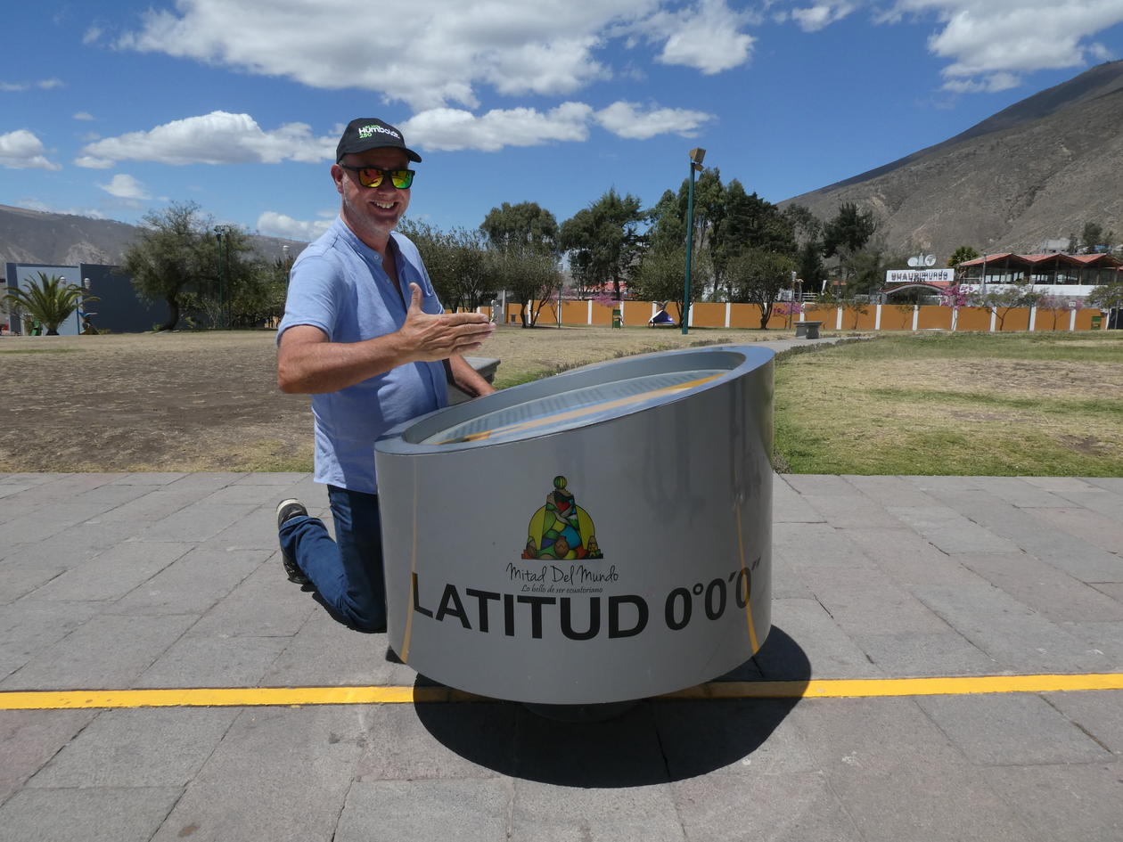 Ole Reidar Vetaas på ekvator