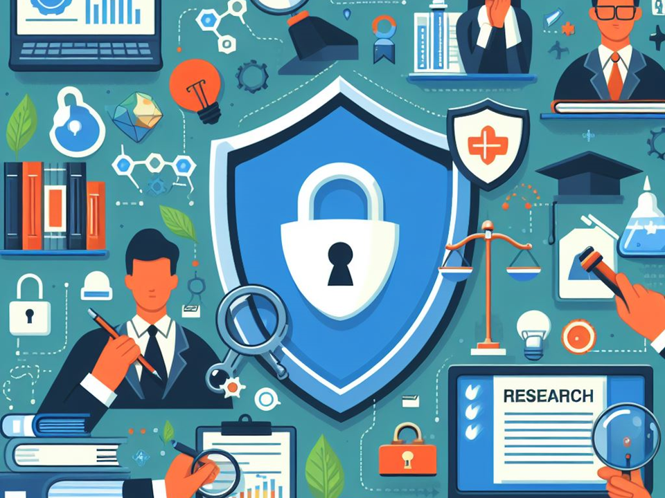 Illustrasjon av personvern og forskningsetikk i juridiske fag