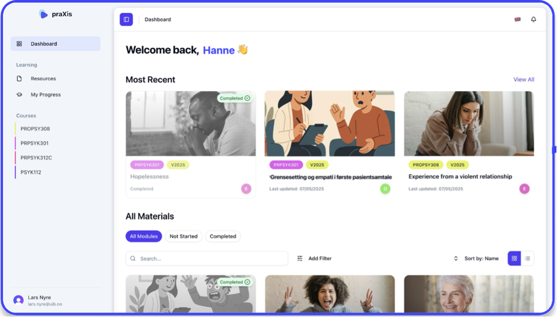 Faksimile av programvare.