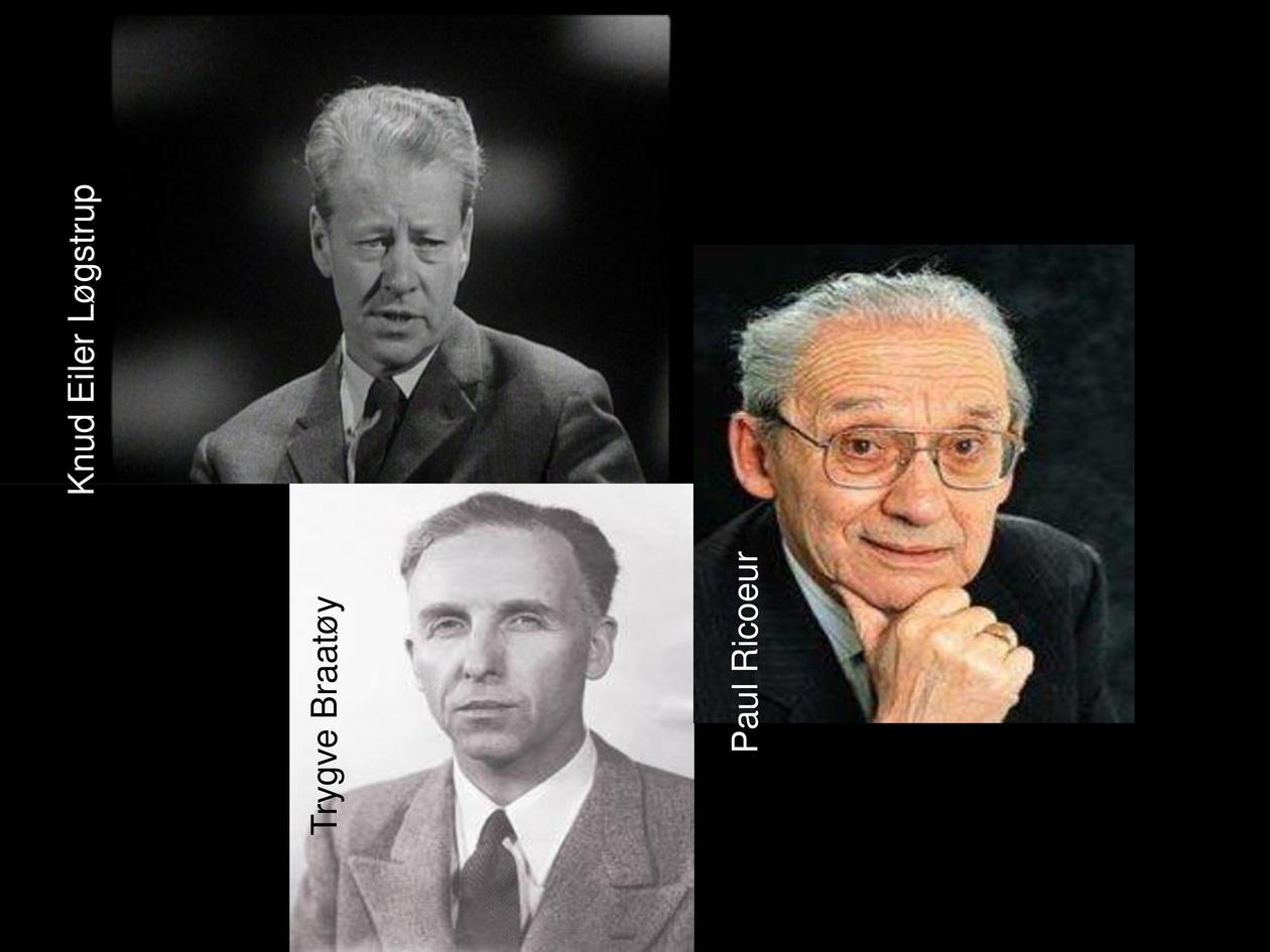 Bilde av Løgstrup, Braatøy og Ricoeur