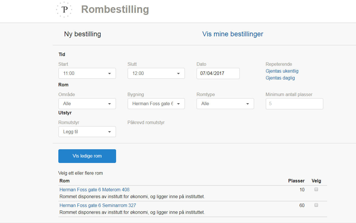 rombestilling
