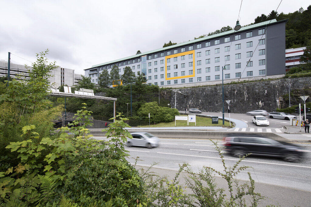 Oversiktsbilde Haukeland universitetssjulehus og Armauer Hansens hus 