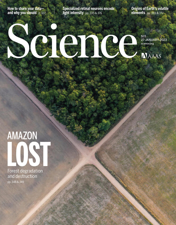 Cover page from Science Magazine