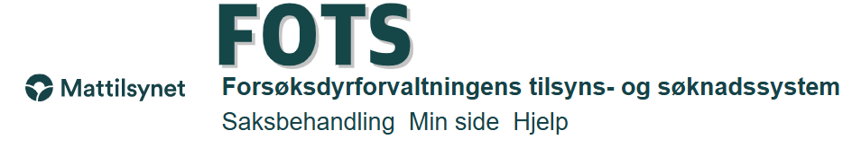 FOTS Mattilsynets system for forsøk med dyr