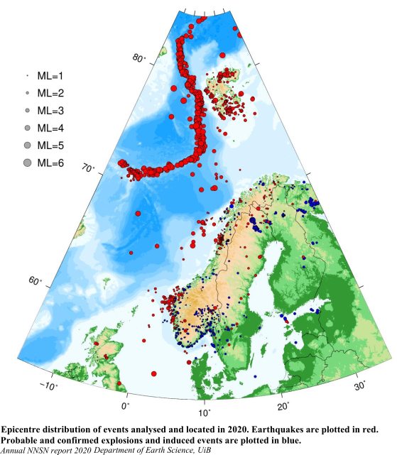 Seismicity Norway