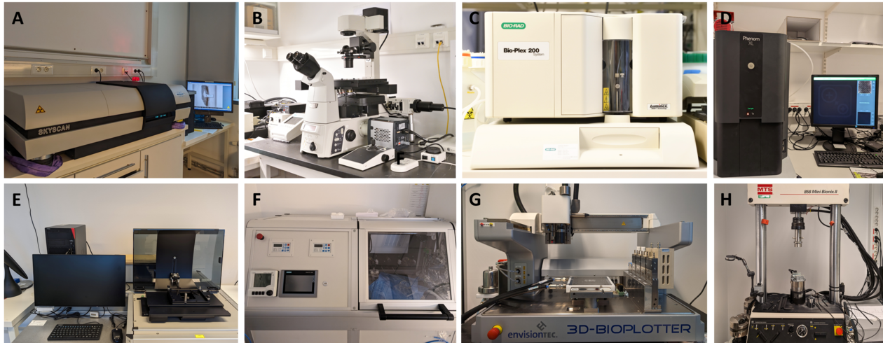 Picture of instruments for core facilities at IKO