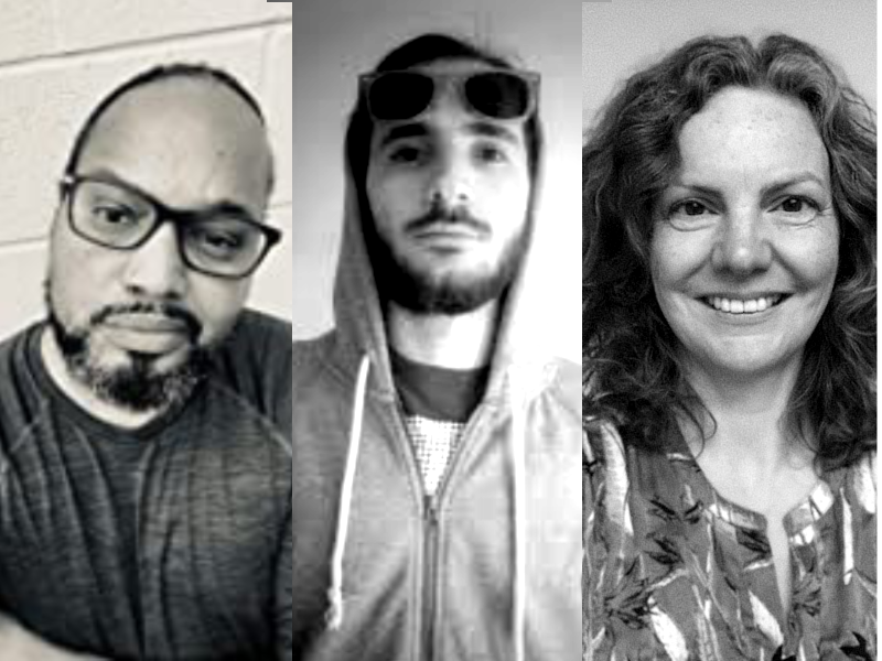 Photo of three people