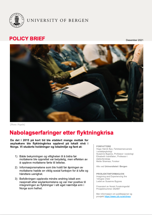 Screenshot of policy brief