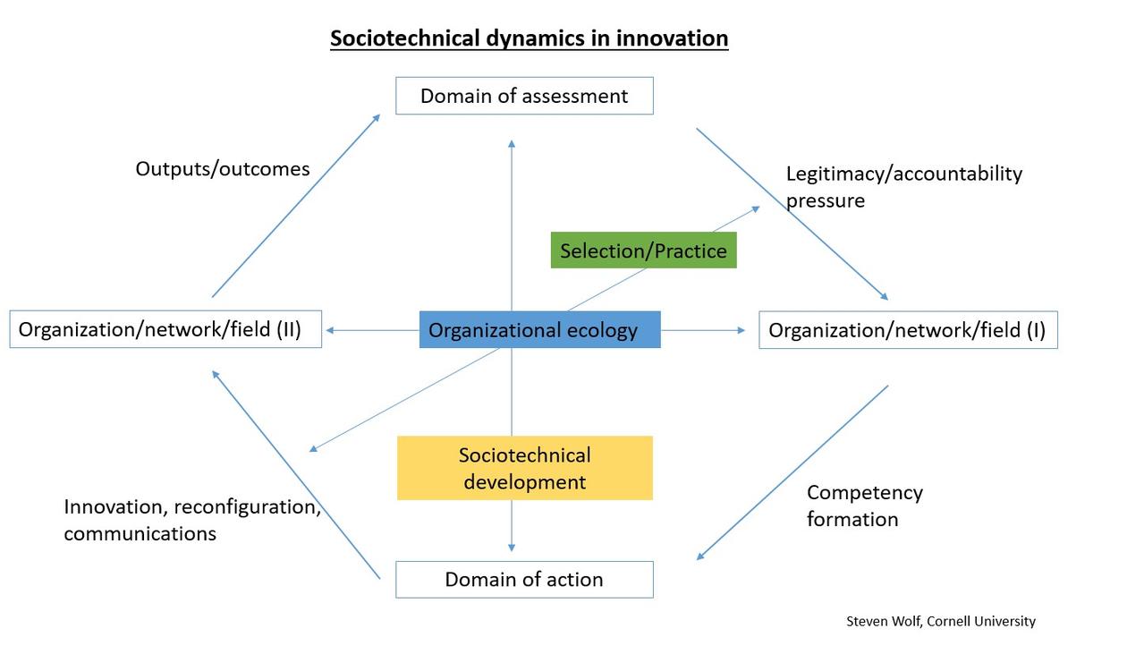 Sociotechnical dynamics in innovation
