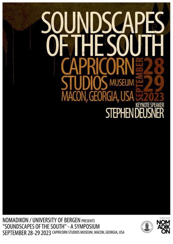 Symposiumplakat til Soundscapes of the South
