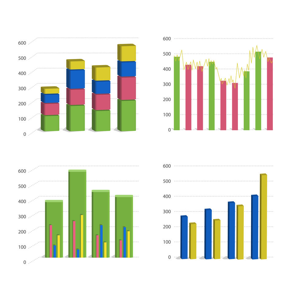 An illustration of different graphs and statistics.