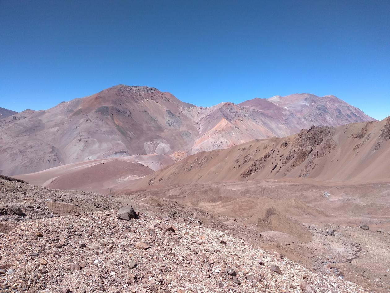 Topado Glacier in the dry Andes.