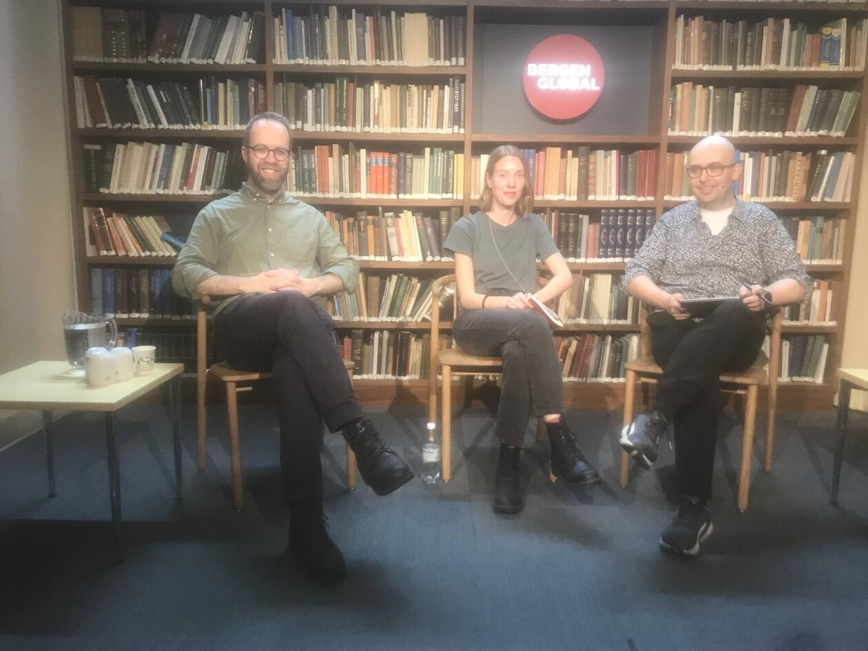 Picture of the panel: Espen Gamlund, Ida Vikøren Andersen and Øyvind Gjerstad.