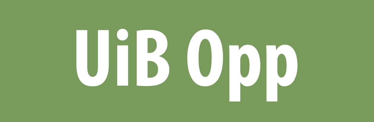 UiB opp logo