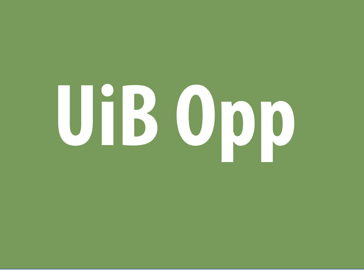 UiB opp logo