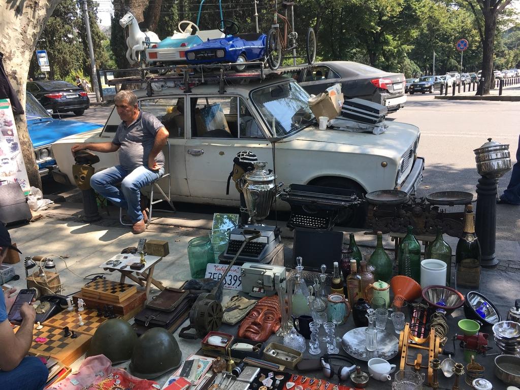 Loppemarked i Tbilisi, Georgia