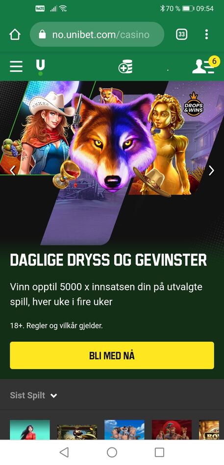 Pengespill på mobiltelefon