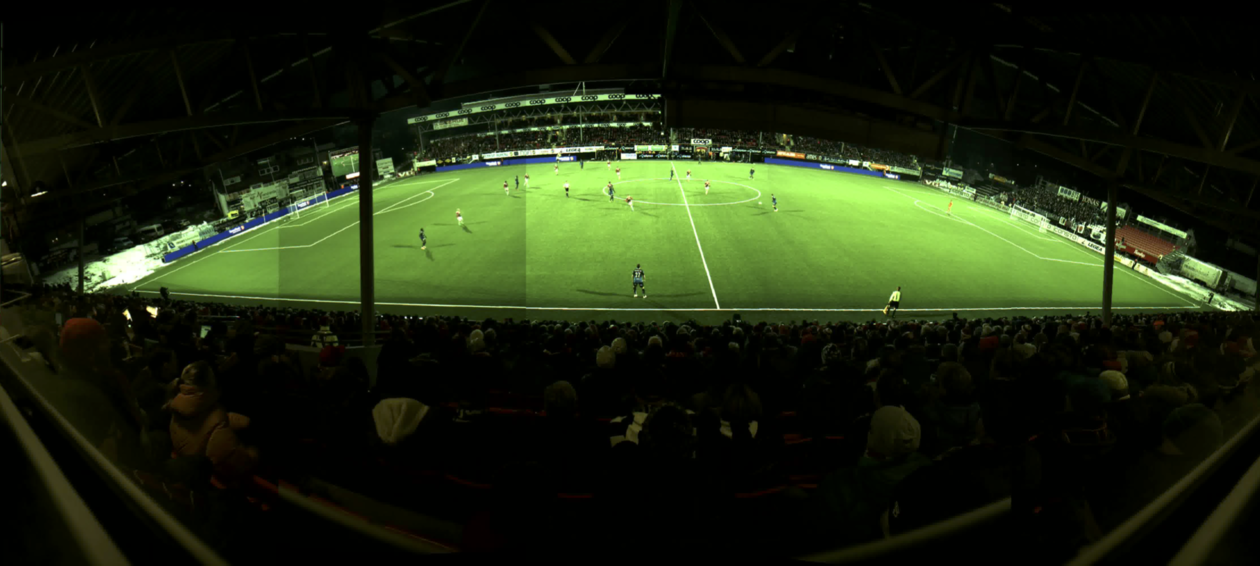 Example of a high-quality panorama soccer video
