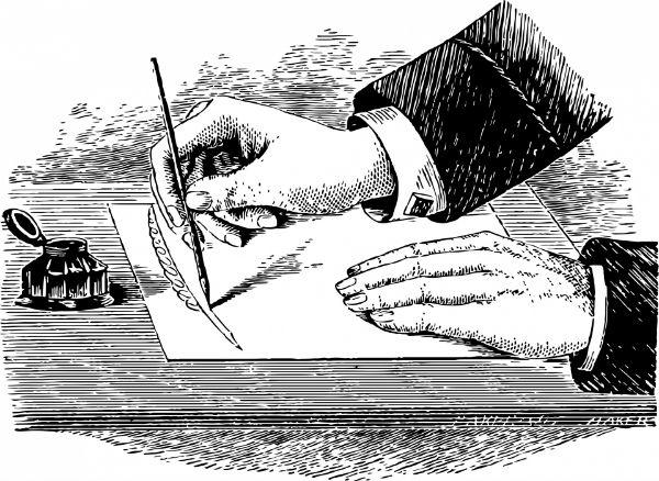 Writing hands